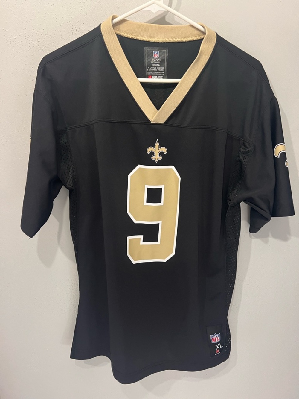 NFL New Orleans Saints Drew Brees black jersey Size XL #NFL #gridiron